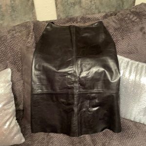 Genuine leather midi-Designer Skirt!!!!